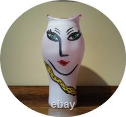 Kosta Boda Open Minds Vase by Ulrica Hydman Vallien Signed Art Glass 35 cm