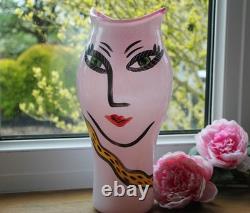 Kosta Boda Open Minds Vase by Ulrica Hydman Vallien Signed Art Glass 35 cm