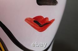 Kosta Boda Open Minds Vase by Ulrica Hydman Vallien Signed Art Glass 35 cm