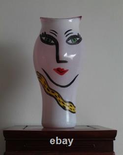 Kosta Boda Open Minds Vase by Ulrica Hydman Vallien Signed Art Glass 35 cm