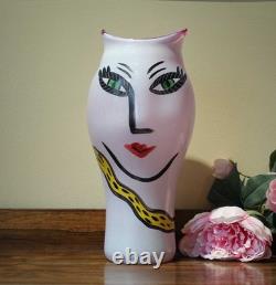 Kosta Boda Open Minds Vase by Ulrica Hydman Vallien Signed Art Glass 35 cm