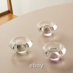 Kosta Boda Orion Votive Pink Art Glass Candle Holder Scandinavian Design
