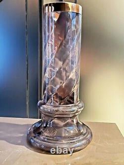 Kosta Boda Pink Art Glass Column Vase Asa Jungnelius Signed Post modern