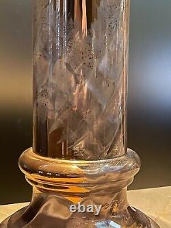 Kosta Boda Pink Art Glass Column Vase Asa Jungnelius Signed Post modern