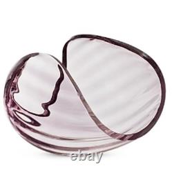 Kosta Boda Sweden LB Planet Dawn Pink Art Glass Sculpture Lena Bergstrom Design