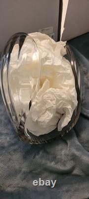 Kosta Boda Sweden LB Planet Dawn Pink Art Glass Sculpture Lena Bergstrom Design