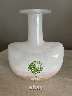 Kosta Boda Vase Art Glass Kjell Engmam May Tree Sweden Bottle