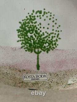 Kosta Boda Vase Art Glass Kjell Engmam May Tree Sweden Bottle