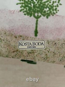 Kosta Boda Vase Art Glass Kjell Engmam May Tree Sweden Bottle