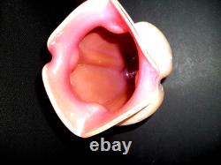 Kralik Czech Art Glass Vase 1912 Art Nouveau pink rose glass
