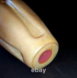 Kralik Czech Art Glass Vase 1912 Art Nouveau pink rose glass
