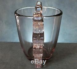 LOVELY VERY RARE LOOP WINGED ARTWARE GLASS VASE by PIERRE D'AVESN