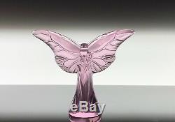 Lalique Crystal Butterfly PINK Rosee Pattern BRAND NEW IN BOX! STUNNING