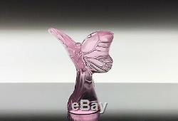 Lalique Crystal Butterfly PINK Rosee Pattern BRAND NEW IN BOX! STUNNING