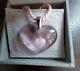 Lalique Pink'Heart-within-a-Heart' Pendant with Box