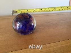 Large Isle Of Wight Paperweight Fully Signed Michael Harris