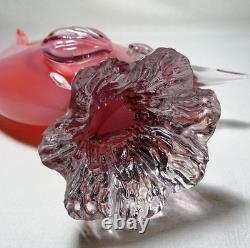 Large Murano Sommerso Opaline Glass Fish Figurine c1960s Vintage