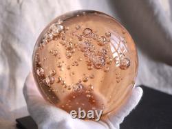 Large Pink Art Glass Orb Paperweight Ball Sphere 5.5, Murano Style, 3.7kg
