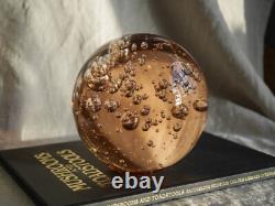Large Pink Art Glass Orb Paperweight Ball Sphere 5.5, Murano Style, 3.7kg