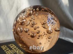 Large Pink Art Glass Orb Paperweight Ball Sphere 5.5, Murano Style, 3.7kg