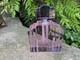 Large Pink N Purple Art Deco Perfume Bottle 23cm Tall Solid Glass
