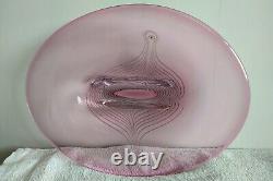 Large Vintage ADAM JABLONSKI Art Glass Bowl SIGNED