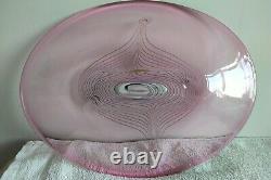 Large Vintage ADAM JABLONSKI Art Glass Bowl SIGNED