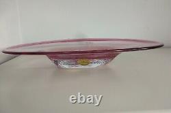 Large Vintage ADAM JABLONSKI Art Glass Bowl SIGNED