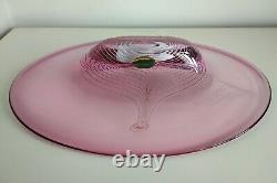 Large Vintage ADAM JABLONSKI Art Glass Bowl SIGNED