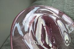 Large Vintage ADAM JABLONSKI Art Glass Bowl SIGNED