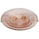 Large pink glass Art Deco bowl Sächsische Glasfabrik August Walther & Söhne 1930