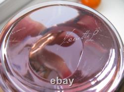 Licio Zanetti of Italy Signed Rare Neodymium Art Glass Sculpture of Pink Duck