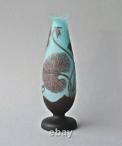 Loetz Cameo Glass Richard Paris Bud Vase, Original Retail Label to Base, Perfect