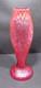 Loetz Pink Ruby Red Diaspora Art Glass Vase / Art Nouveau Period 1900 1915