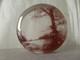 Lovely Helen Slater Contemporary Studio Art Glass Pinkish Mix with Trees Signed