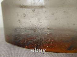 Lovely Helen Slater Contemporary Studio Art Glass Pinkish Mix with Trees Signed