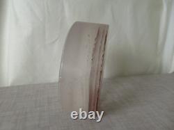 Lovely Helen Slater Contemporary Studio Art Glass Pinkish Mix with Trees Signed