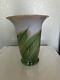 Lundberg Studios Art Glass Pulled Feather Vase 10 Inches Tall. Produced In 1997