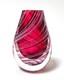 Lynden Over New Zealand Studio Art Glass Small Reed Vase Pink Signed 2012