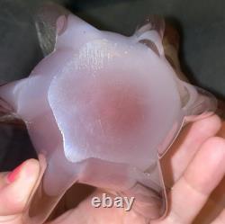 MAGNIFICENT MURANO Pink Opalino Opalescent Glass Vase