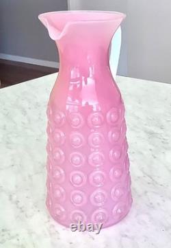 MCM FLORENTINE STELVIA Empoli Opaline CASED Glass PITCHER JUG RARE PINK