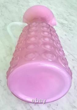 MCM FLORENTINE STELVIA Empoli Opaline CASED Glass PITCHER JUG RARE PINK