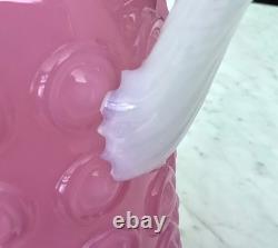 MCM FLORENTINE STELVIA Empoli Opaline CASED Glass PITCHER JUG RARE PINK
