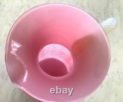 MCM FLORENTINE STELVIA Empoli Opaline CASED Glass PITCHER JUG RARE PINK