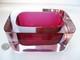 Mario Pinzoni Seguso Vetri darte Murano Art Glass Fuchsia Pink Lilac Bowl 1961