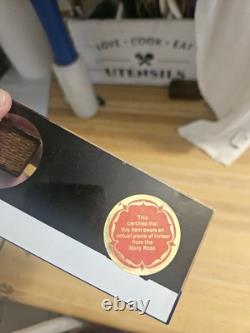 Mary Rose Oblong Glass Paperweight Containing Piece Of Timber From The Ship
