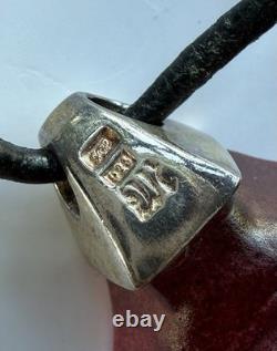 Mats Jonasson Art Glass Necklace Halsband Fortuna Rosa in Pink