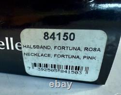 Mats Jonasson Art Glass Necklace Halsband Fortuna Rosa in Pink