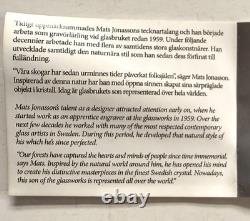 Mats Jonasson Art Glass Necklace Halsband Fortuna Rosa in Pink