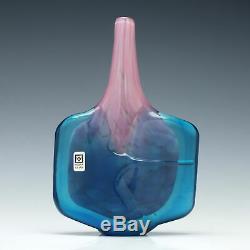 Mdina Pink and Blue Fish Vase